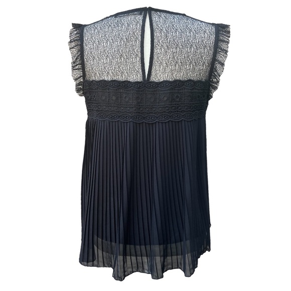 ZARA Pleated Baby Doll Top | Medium - Picture 6 of 9
